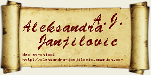 Aleksandra Janjilović vizit kartica